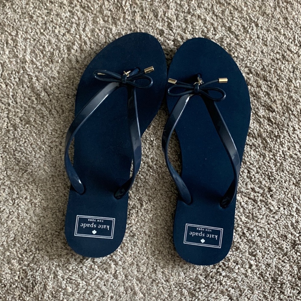 Navy Blue Kate Spade Flip Flops